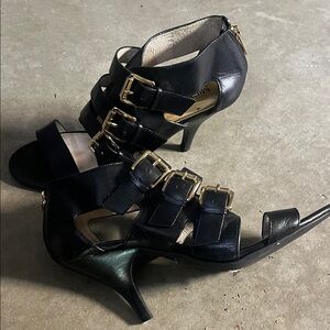 Elegant Black Strappy Heels MICHAEL KORS